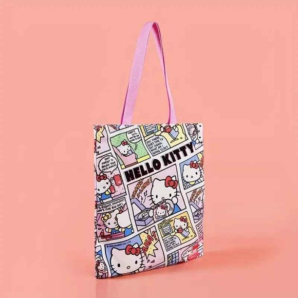 Sanrio Hello Kitty Canvas Tote Bag Kawaii - Picture 4 of 4